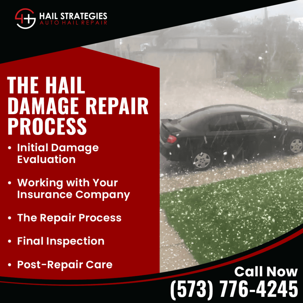 the hail damage repair process