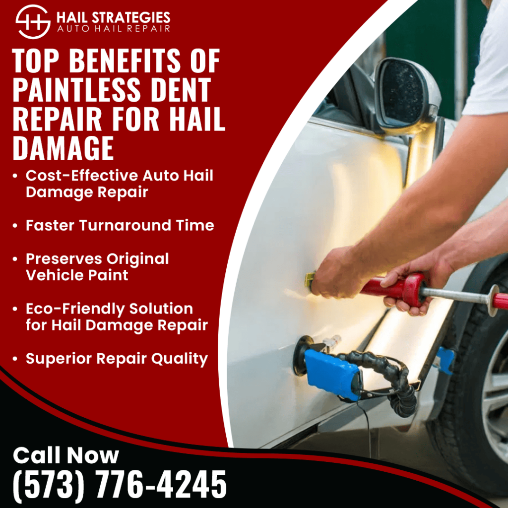 top benefits of paintless dent repair for hail damage