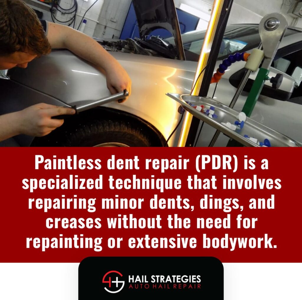 Paintless Dent Repair for minor dents, dings, and creases